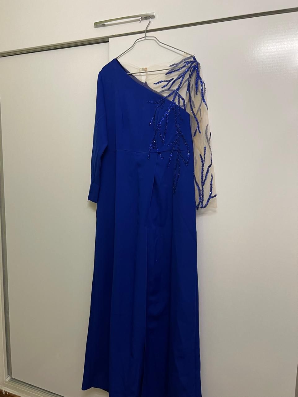 لباس مجلسی دانتل دار آبی|لباس|رشت, باهنر|دیوار