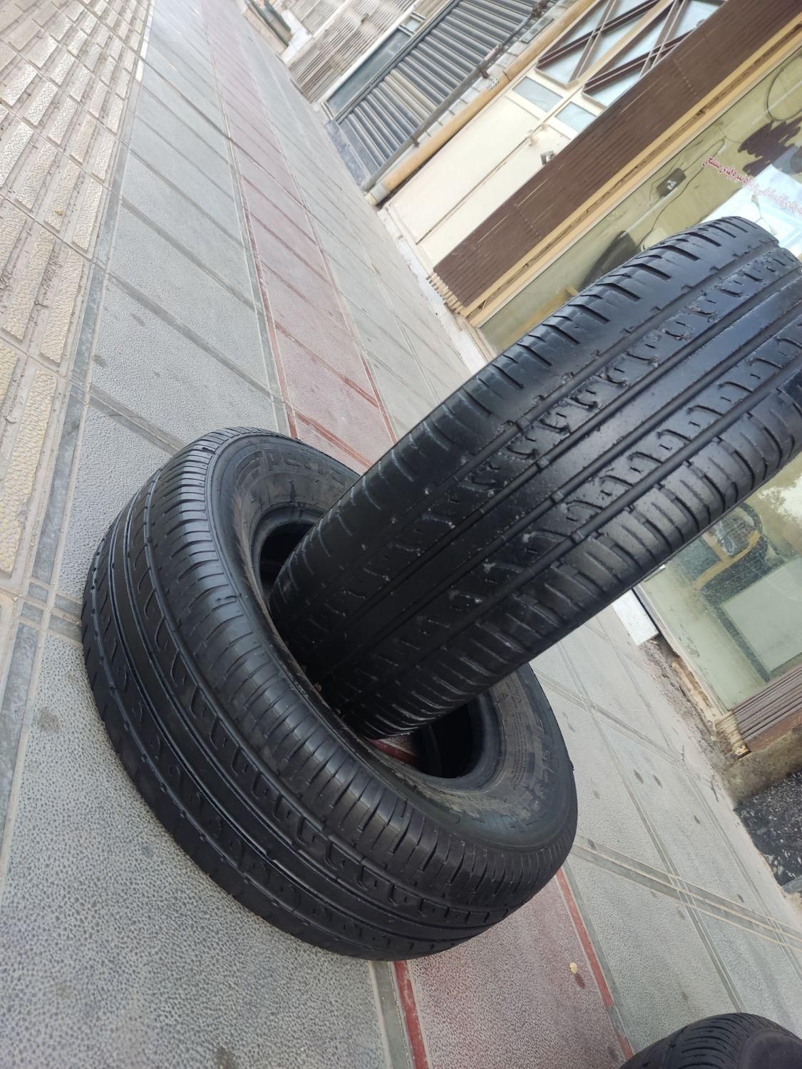 لاستیک کارکرده پراید وانت تیبا175و185|قطعات یدکی و لوازم جانبی|قم, شاه سید علی|دیوار