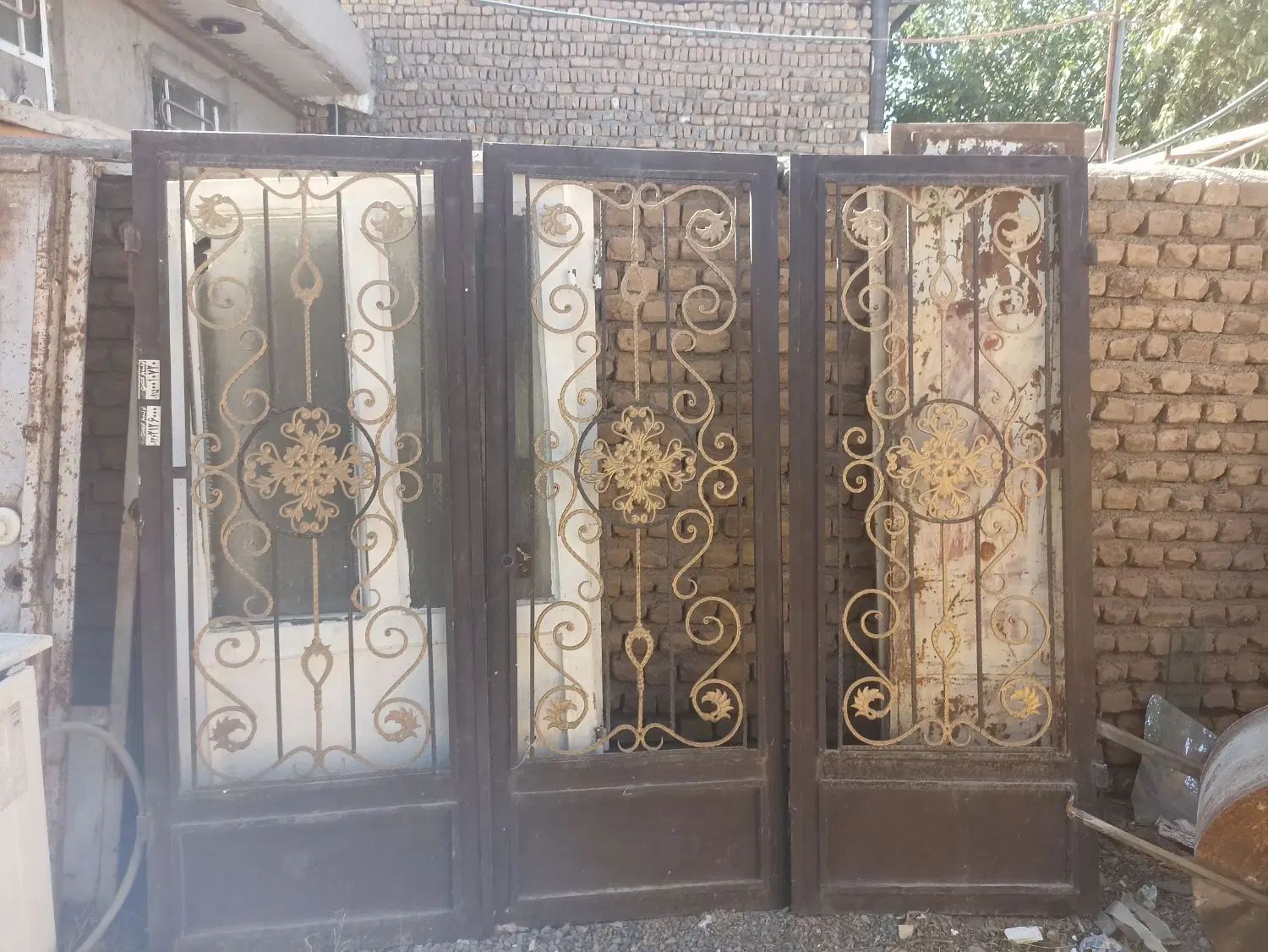 در ب سه لت فرفورژه شیک بسیار سنگین درحدنو|مصالح و تجهیزات ساختمان|مشهد, شهرک شهید باهنر|دیوار