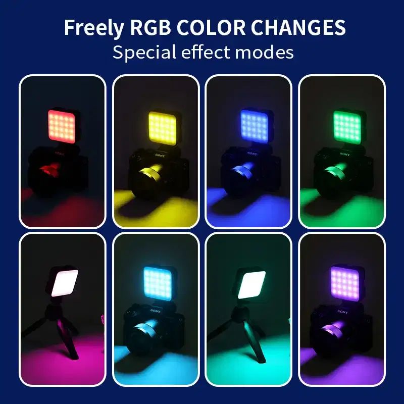 فلت لایت rgb رو دوربینی قدرتمند سافت لایت نور ثابت|دوربین عکاسی و فیلم‌برداری|مشهد, وکیل‌آباد|دیوار