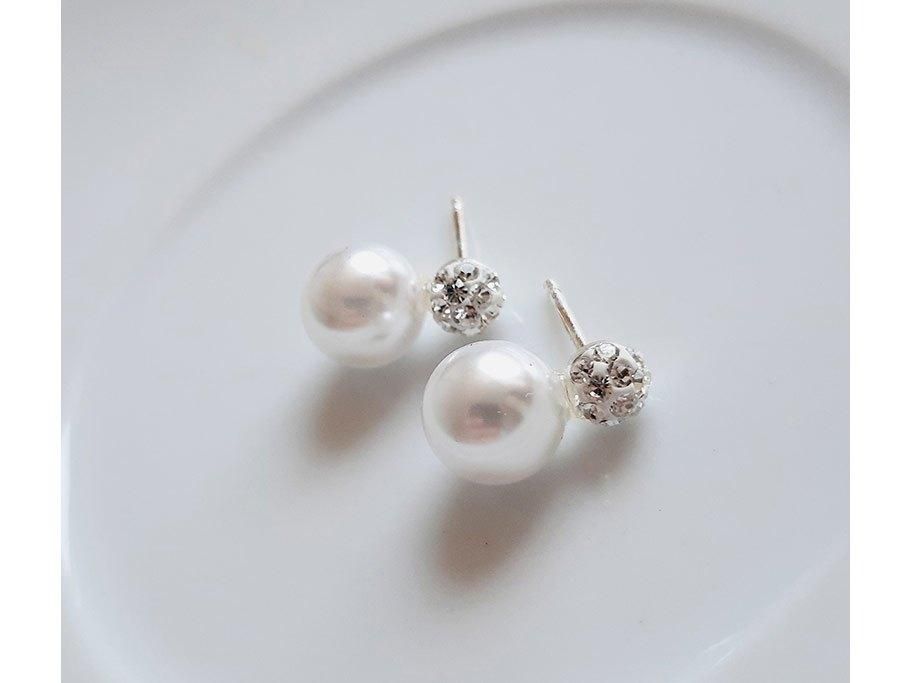 گوشواره نقره مروارید دار، درخششی به لطافت مروارید|بدلیجات|اردبیل, |دیوار