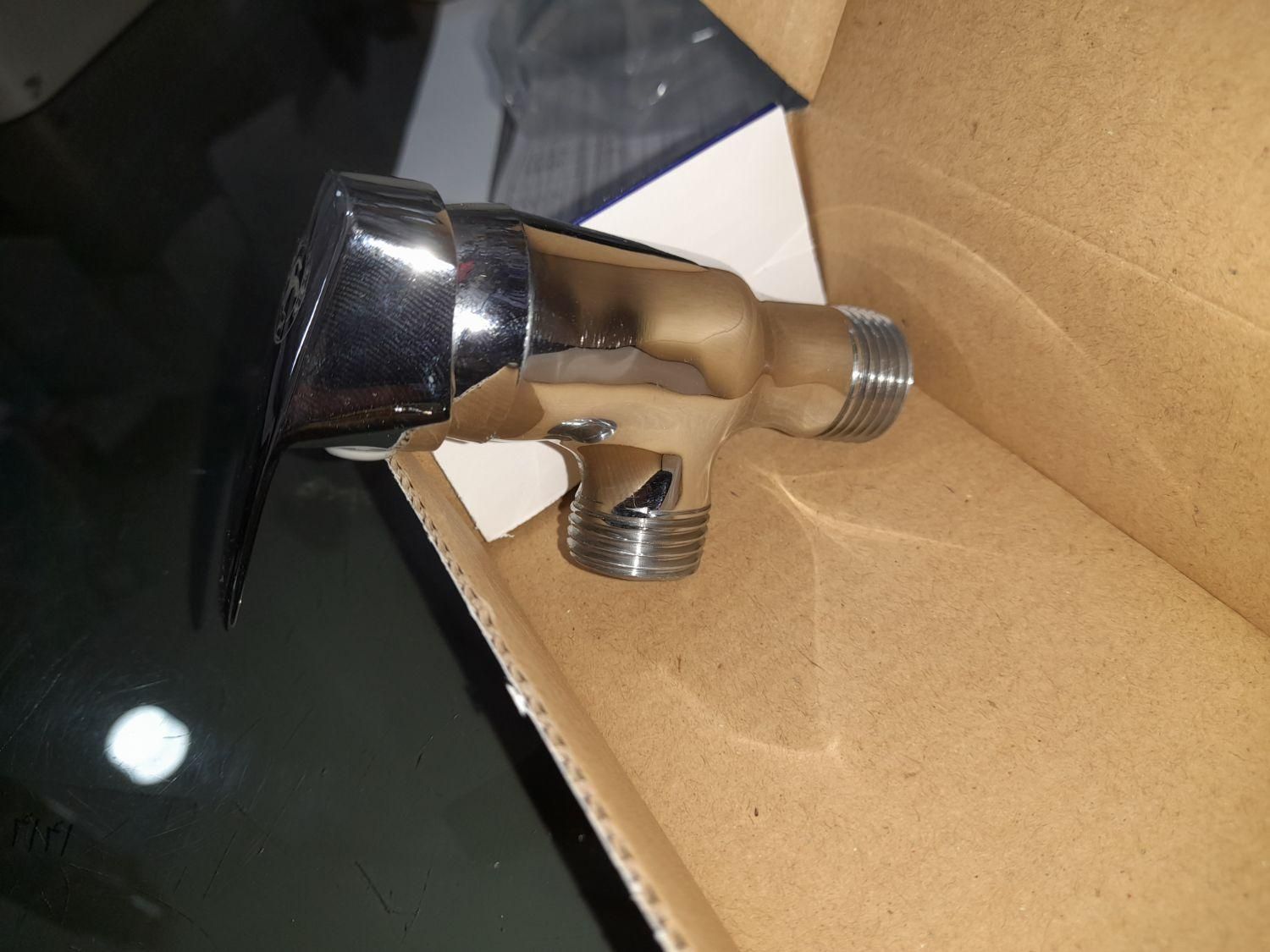 شیر توالت اهرمی کروم جهت سرویس بهداشتی و مستر|مصالح و تجهیزات ساختمان|کیش, |دیوار