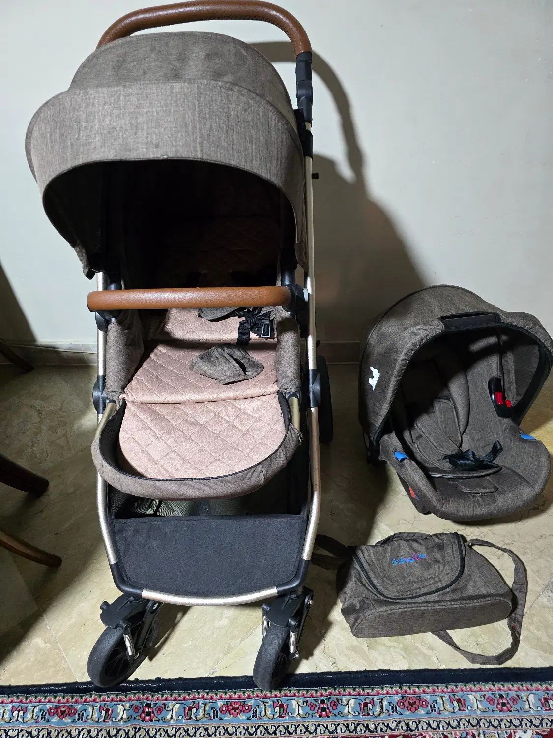سرویس کالسکه و کریر baby 4|کالسکه و لوازم جانبی|تهران, باغ فیض|دیوار