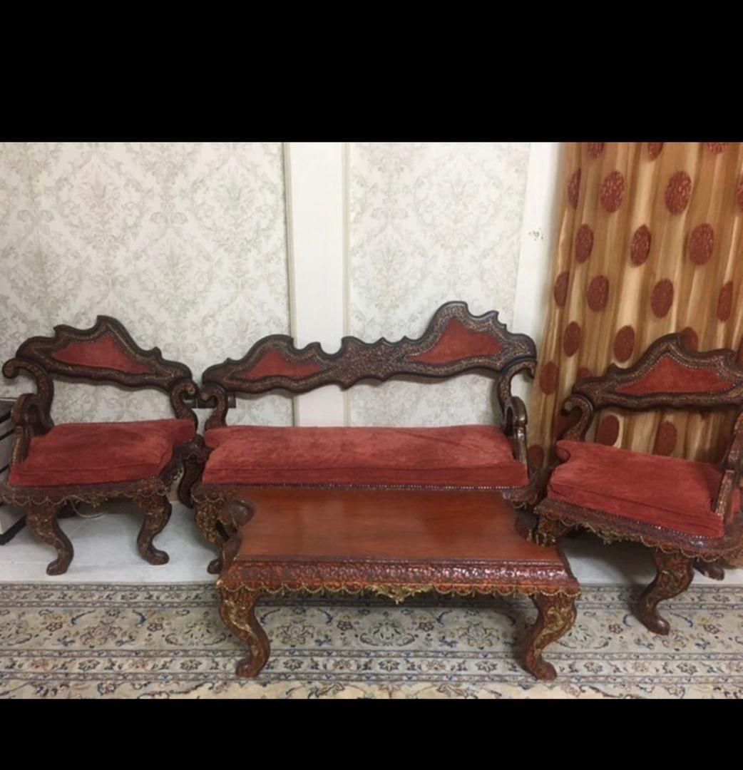 سرویس مبلمان چوب راش|مبلمان خانگی و میز عسلی|تهران, آبشار|دیوار