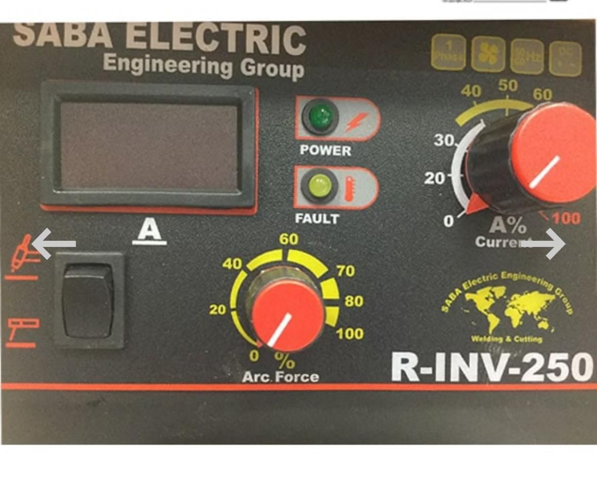 دستگاه جوش اینورتر 250 آمپر صبا مدل R-INV-250V|ماشین‌آلات صنعتی|اهواز, نادری|دیوار