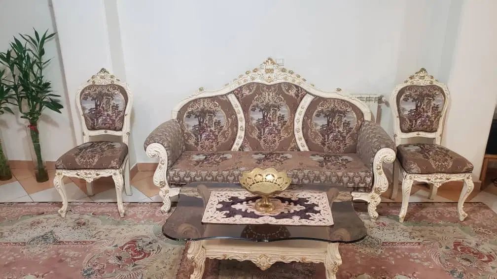 مبل استیل ۹نفره به اضافه ناهارخوری ۴نفره|مبلمان خانگی و میز عسلی|تهران, نازی‌آباد|دیوار