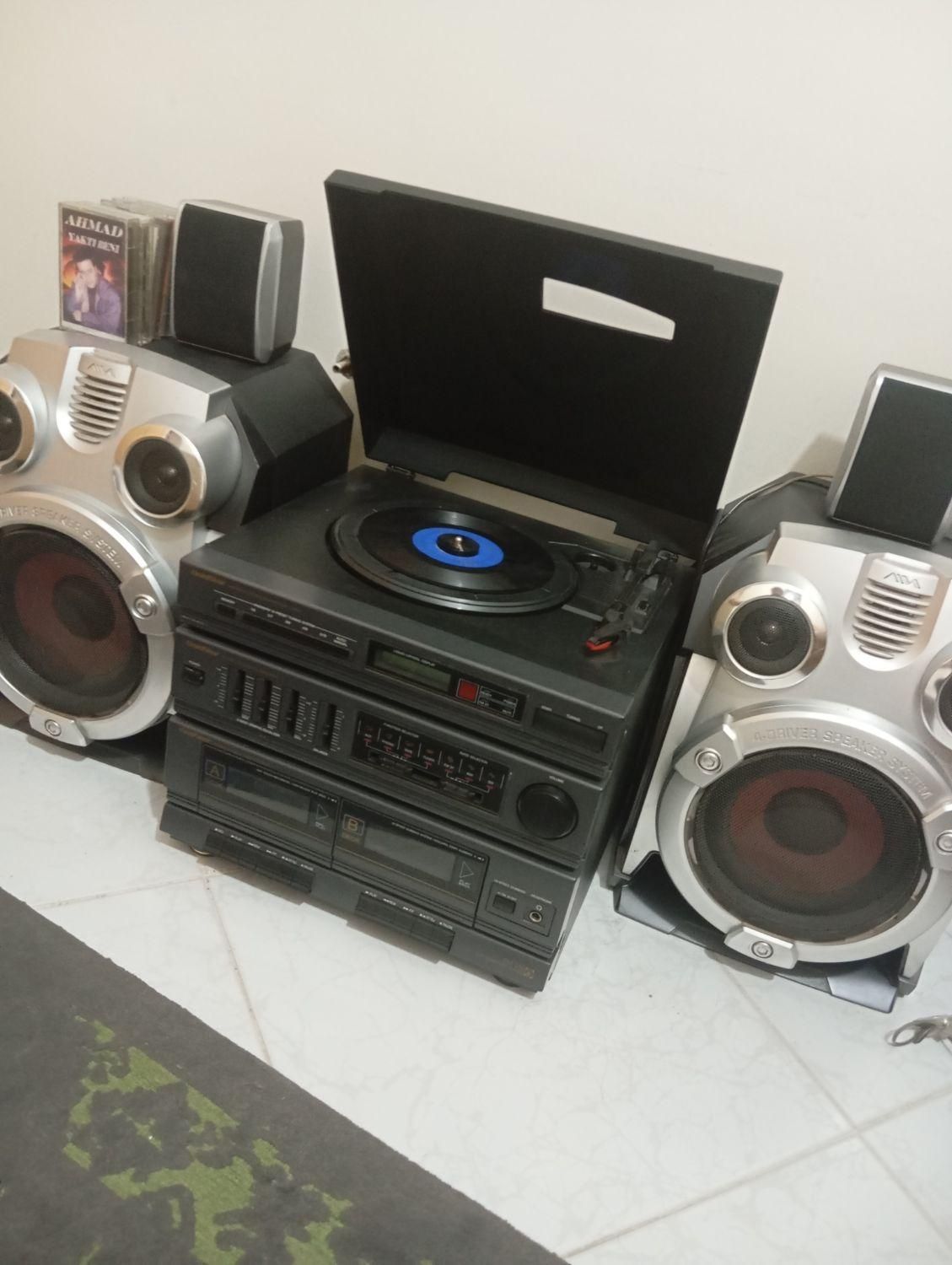 استریو گرام دو کاست رادیو دار با aux قدیمی|سیستم صوتی خانگی|اصفهان, ملکشهر|دیوار