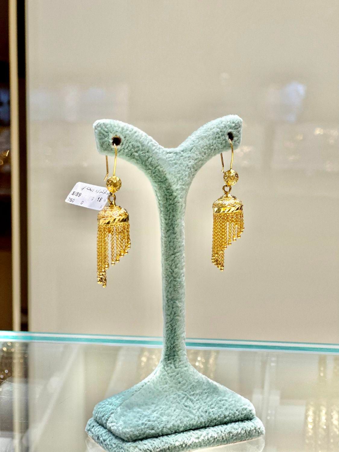 گوشواره لوستری طلا|جواهرات|بندرعباس, |دیوار