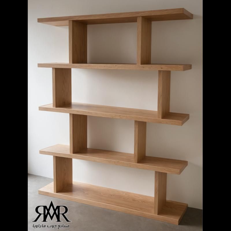 قفسه کتاب و دکوری چوبی B08|کتابخانه، شلف، قفسههای دیواری|ارومیه, |دیوار