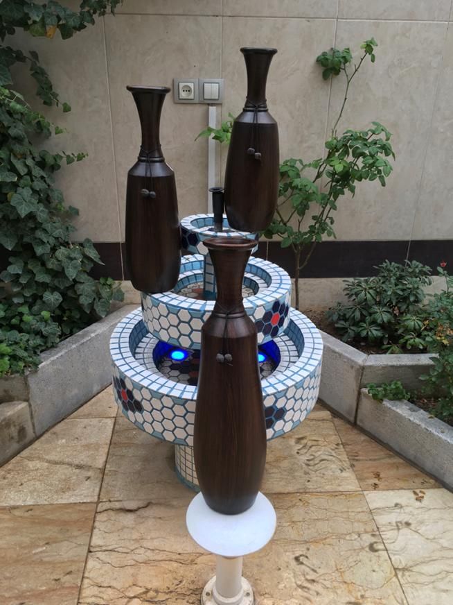سفال طرح چوب|صنایع دستی و سایر لوازم تزئینی|اصفهان, باغ زیار|دیوار