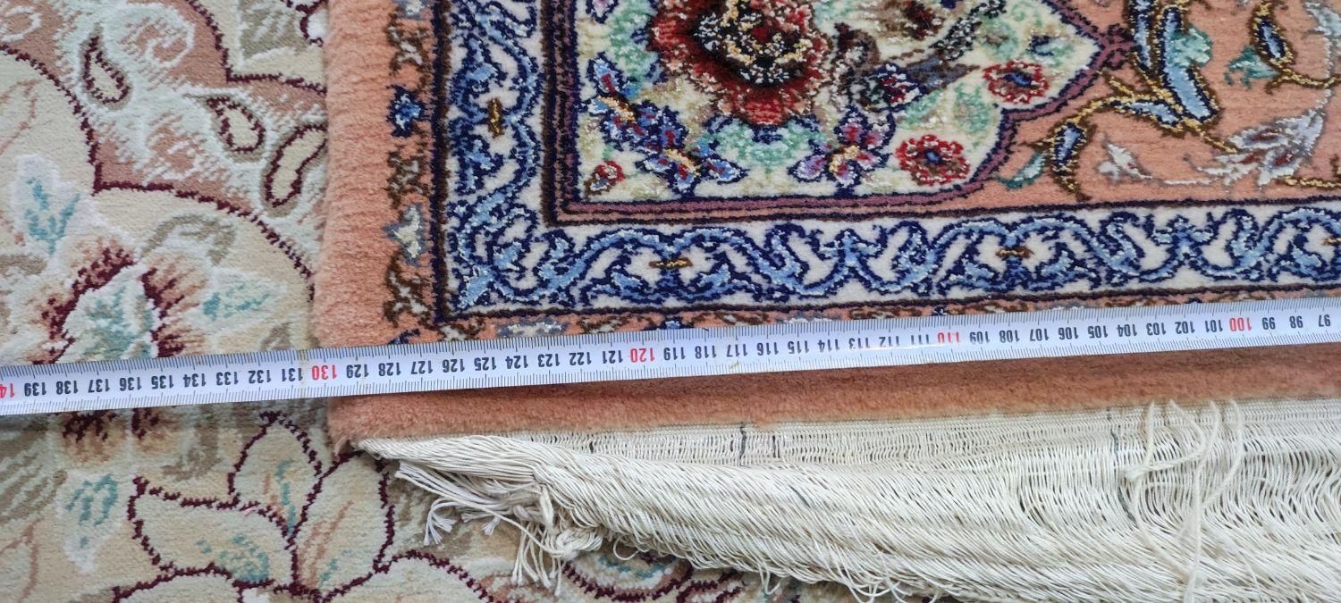 فرش دستباف خانگی چله ابریشم ، بصورت کلک و ابریشم|فرش|اصفهان, خانه اصفهان|دیوار