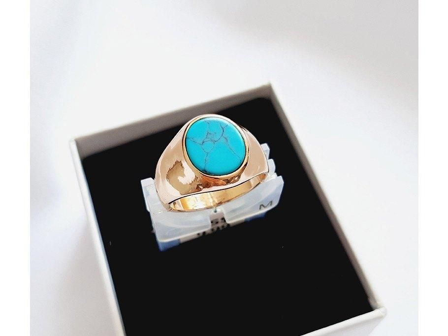 انگشتر طلایی نگین دار فیروزه|بدلیجات|تبریز, |دیوار