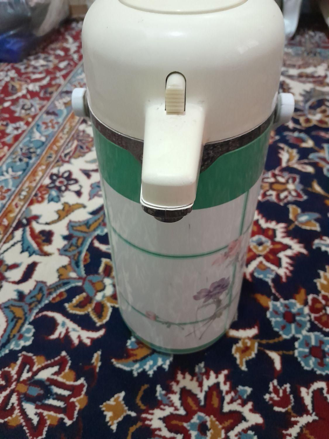 فلاسک پیکوک ژاپنی اصل پمپی قدیمی|سماور، چای‌ساز، قهوه‌ساز|شهرکرد, |دیوار