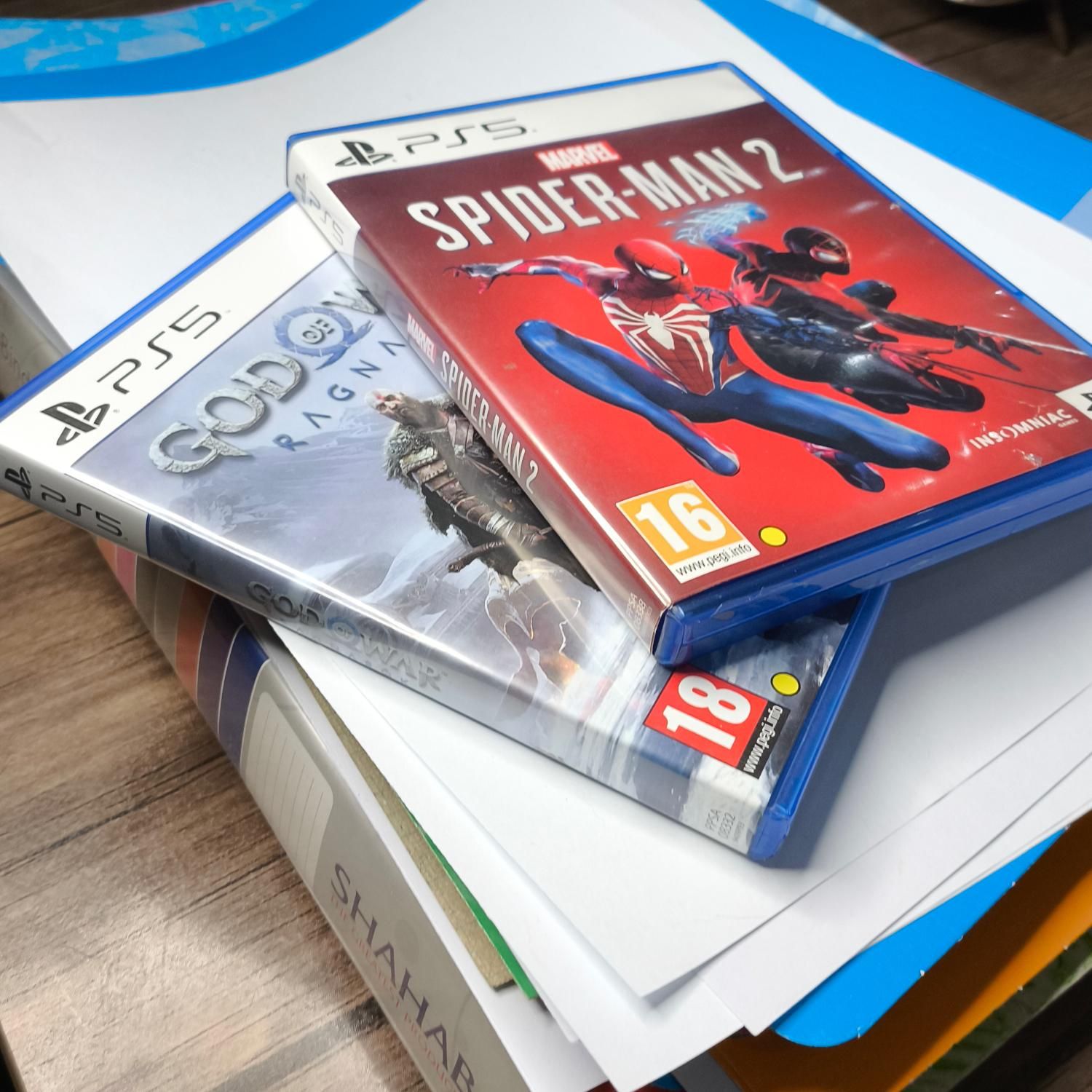 دیسک بازی spider man 2وgod of war ragnarok برایps5|کنسول، بازی ویدئویی و آنلاین|ورامین, |دیوار