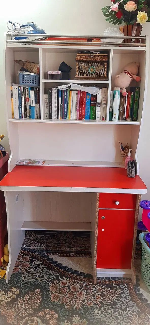 میزتحریر وکتابخانه|کتابخانه، شلف، قفسه‌های دیواری|مشهد, سرافرازان|دیوار