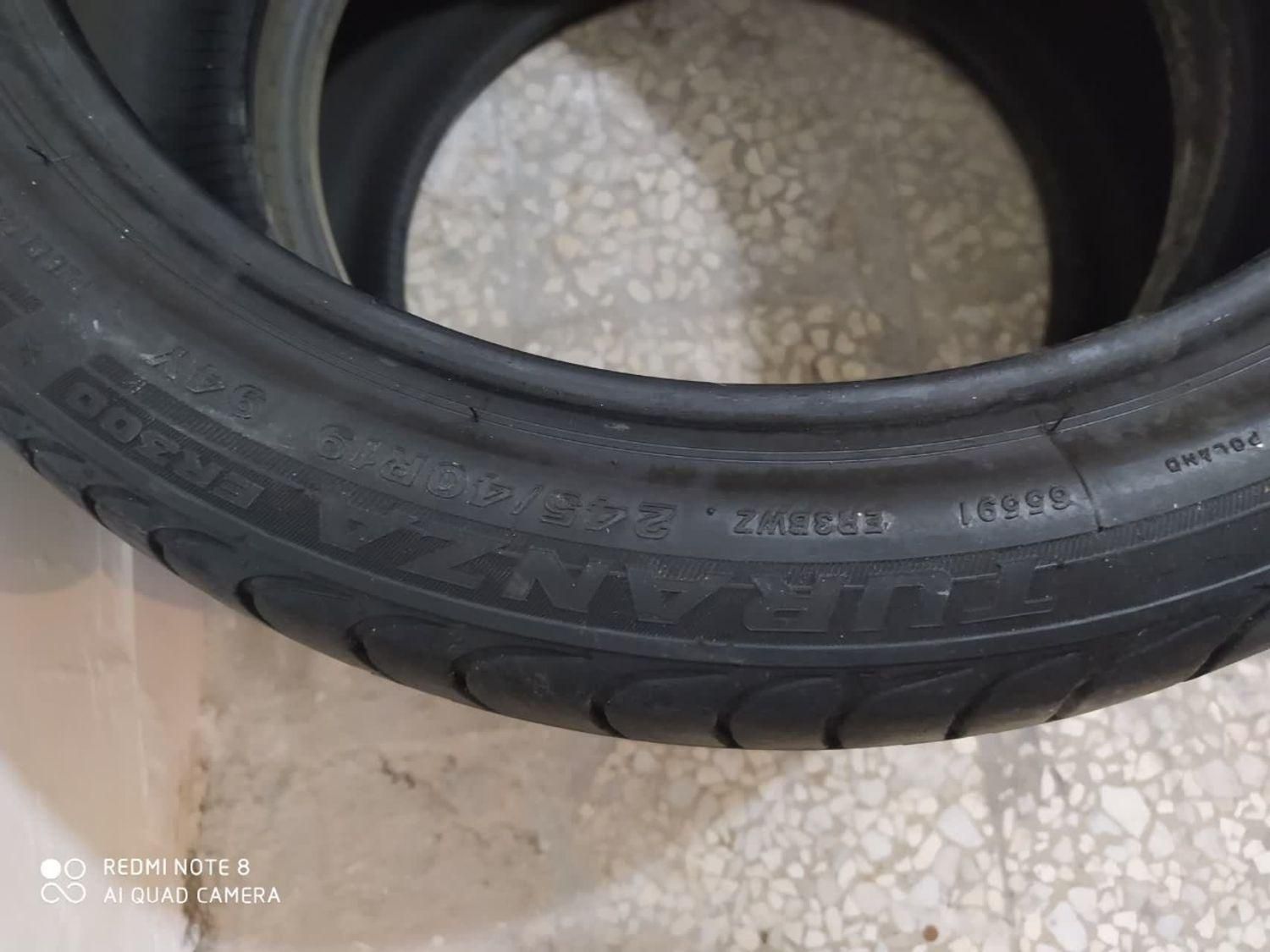 لاستیک بریجستون مدل Turanza /R300 سایز 245/40/19|قطعات یدکی و لوازم جانبی|تهران, دزاشیب|دیوار