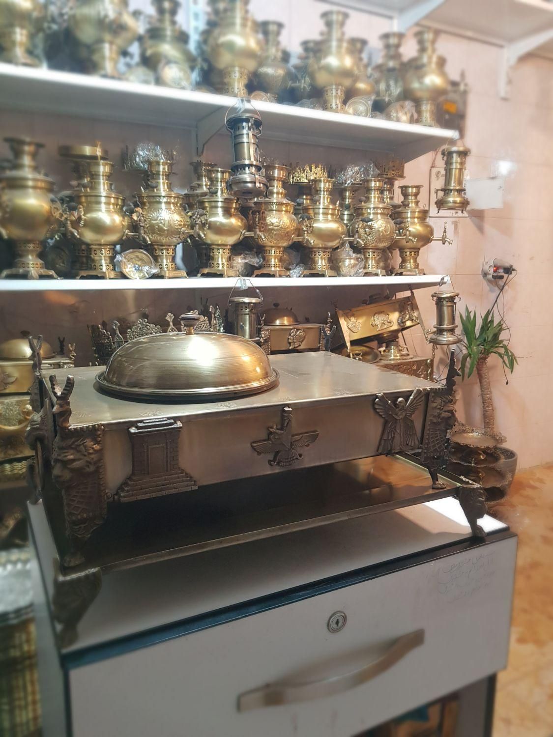 منقل خلیج برنجی 3|کلکسیون اشیاء عتیقه|بوشهر, |دیوار