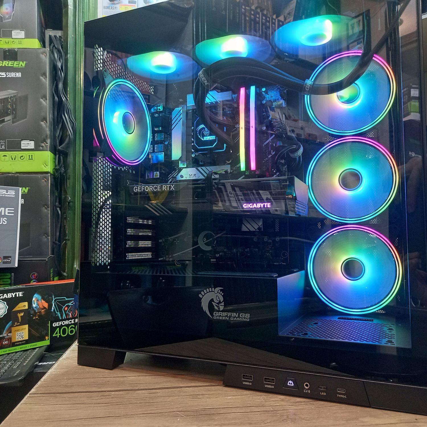 کیس حرفه ای گیمینگ|رایانه رومیزی|رشت, حاجی آباد|دیوار