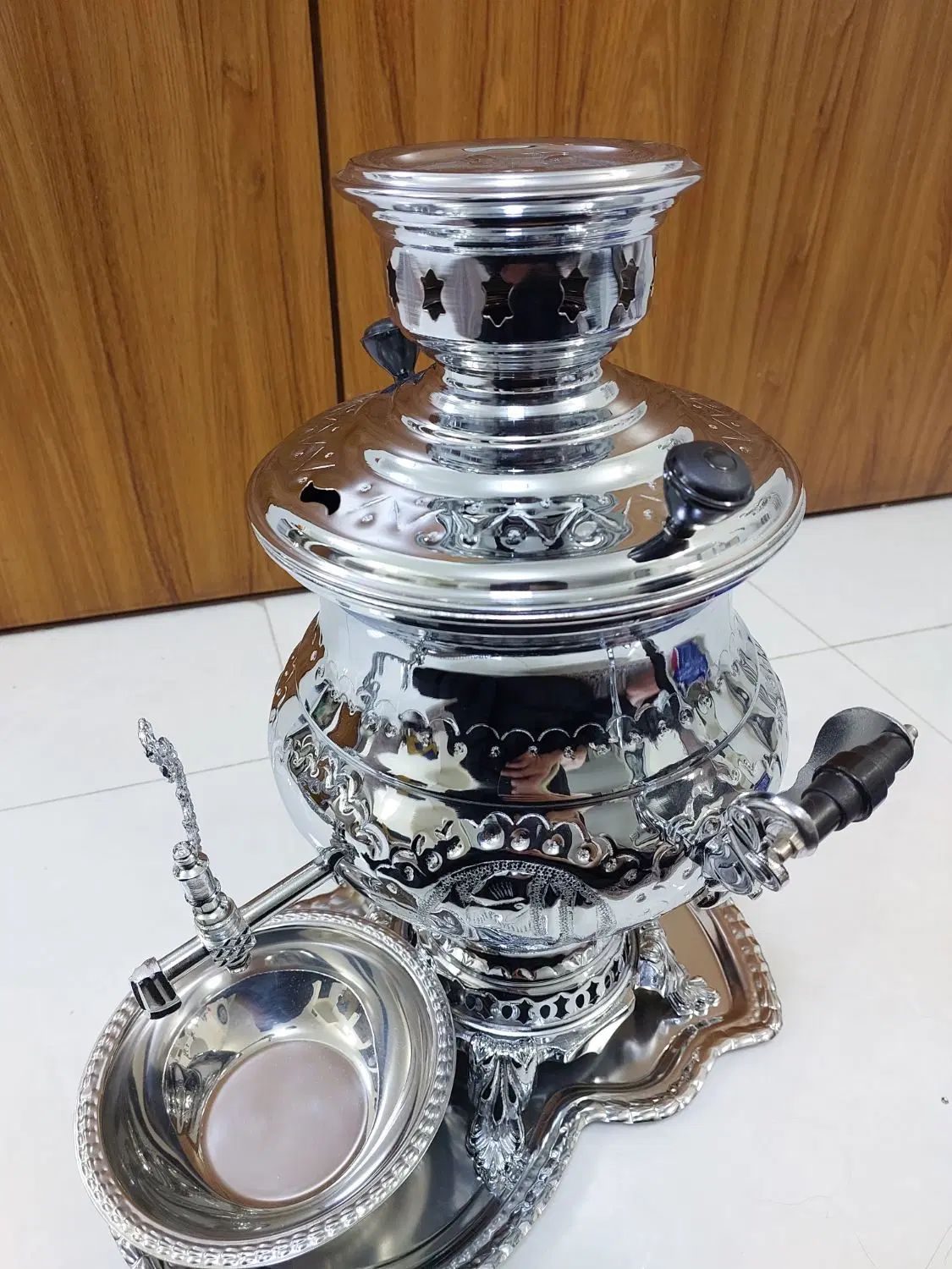 سماور کار شده مناسب جهیزیه دادن یا کادو دادن|سماور، چای‌ساز، قهوه‌ساز|تهران, مینای شمالی (مخبر)|دیوار