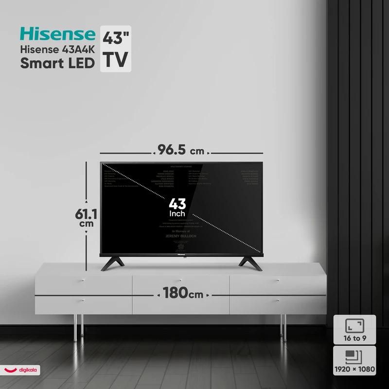 تلویزیون ۴۳ اینچ هوشمند هایسنس hisense|تلویزیون و پروژکتور|بیرجند, |دیوار