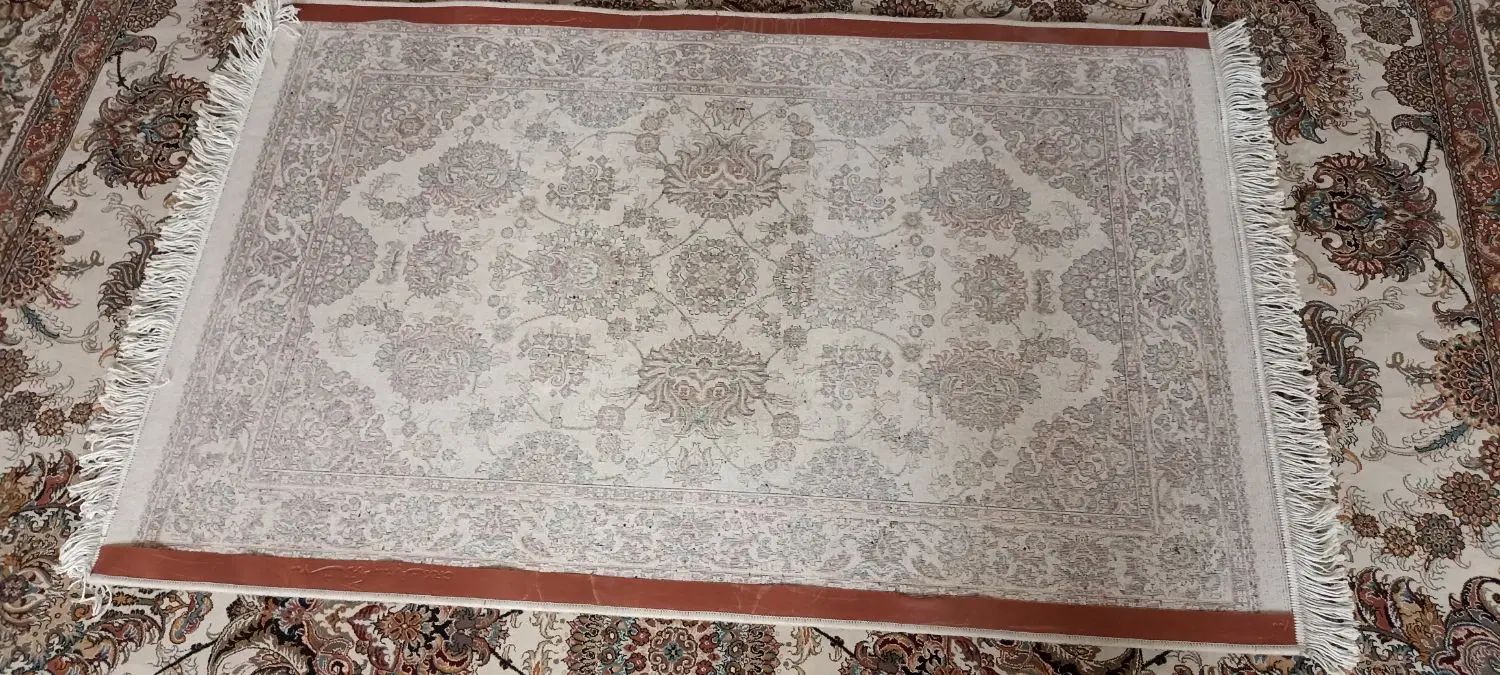 فرش قالیچه 1/5 متری افشان باغ بهشت دستبافت گونه|فرش|قدس, شهر‌قدس|دیوار