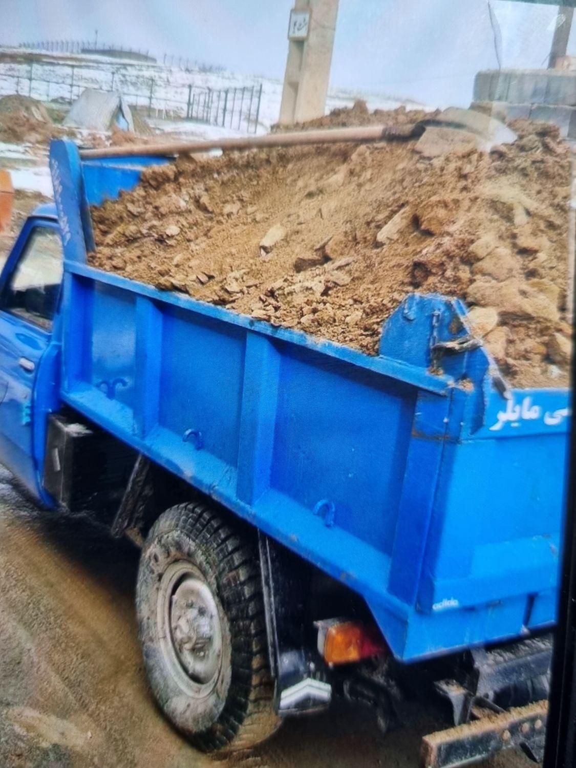 حمل نخاله ساختمانی با مینی لودر  وانت نیسان کمپرسی|خدمات حمل و نقل|سیرجان, |دیوار