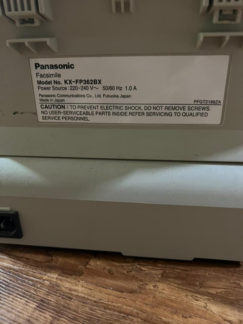 فکس ژاپنی Panasonic KX-FP362BX تلفن، منشی، کپی|پرینتر، اسکنر، کپی، فکس|بندرعباس, |دیوار