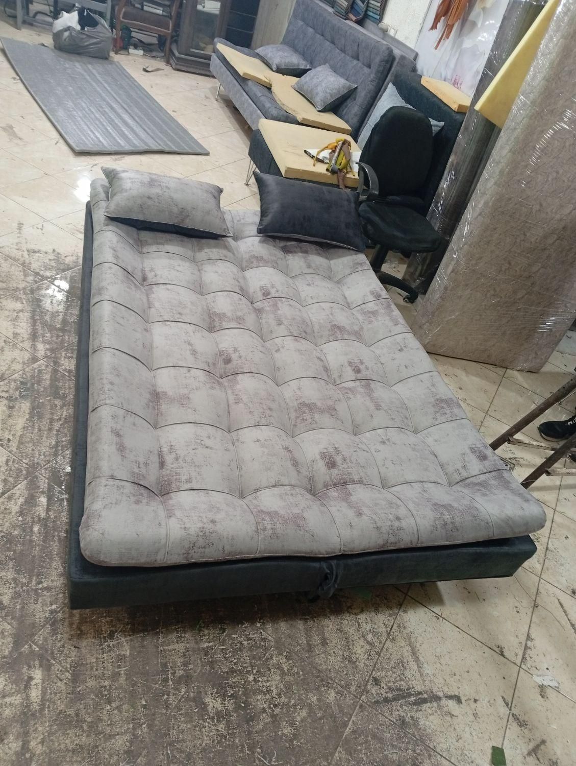 مبل تختخوابشو کاناپه تخت خواب شو تختخوابشو دونفره|مبلمان خانگی و میز عسلی|تهران, خاک سفید|دیوار