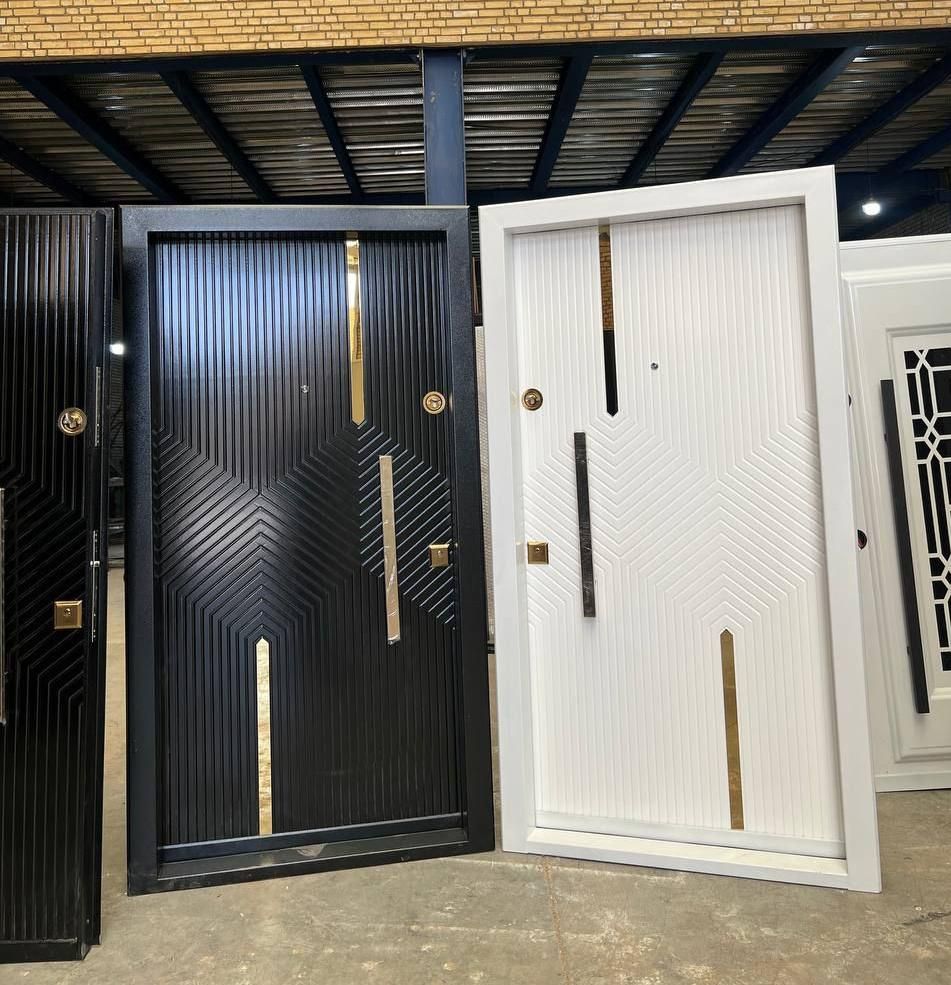 درب استیل خور مشکی ضدسرقت 634ترمو زدضربه ضد سرقت|مصالح و تجهیزات ساختمان|کرج, خرمدشت|دیوار