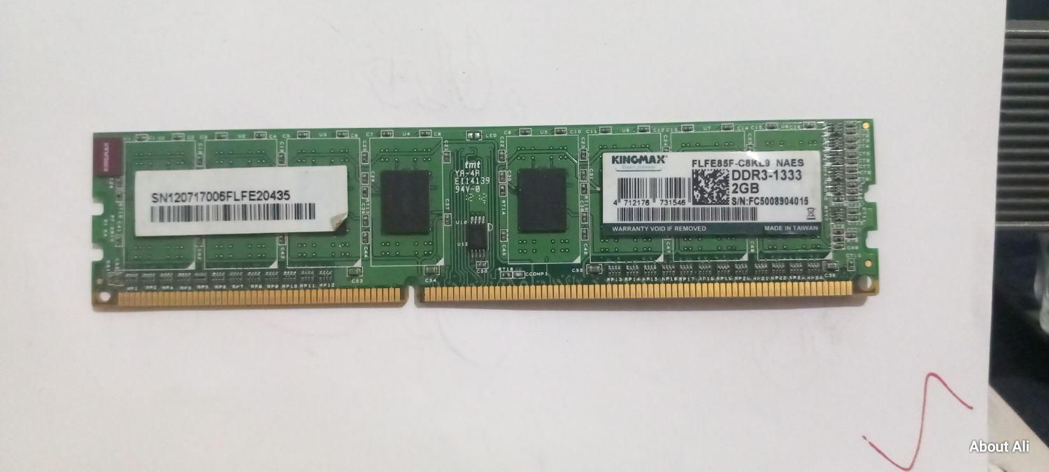 رم ۲ گیگ DDR3|قطعات و لوازم جانبی رایانه|مشهد, نیزه|دیوار