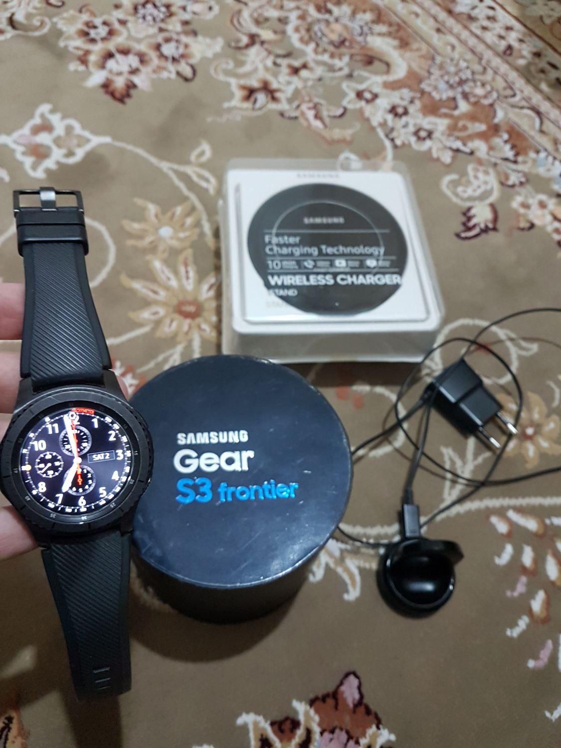 ساعت هوشمند سامسونگ  Gear s3 frontier  با فست شارژ|اسکان اضطراری|کرج, گلشهر|دیوار
