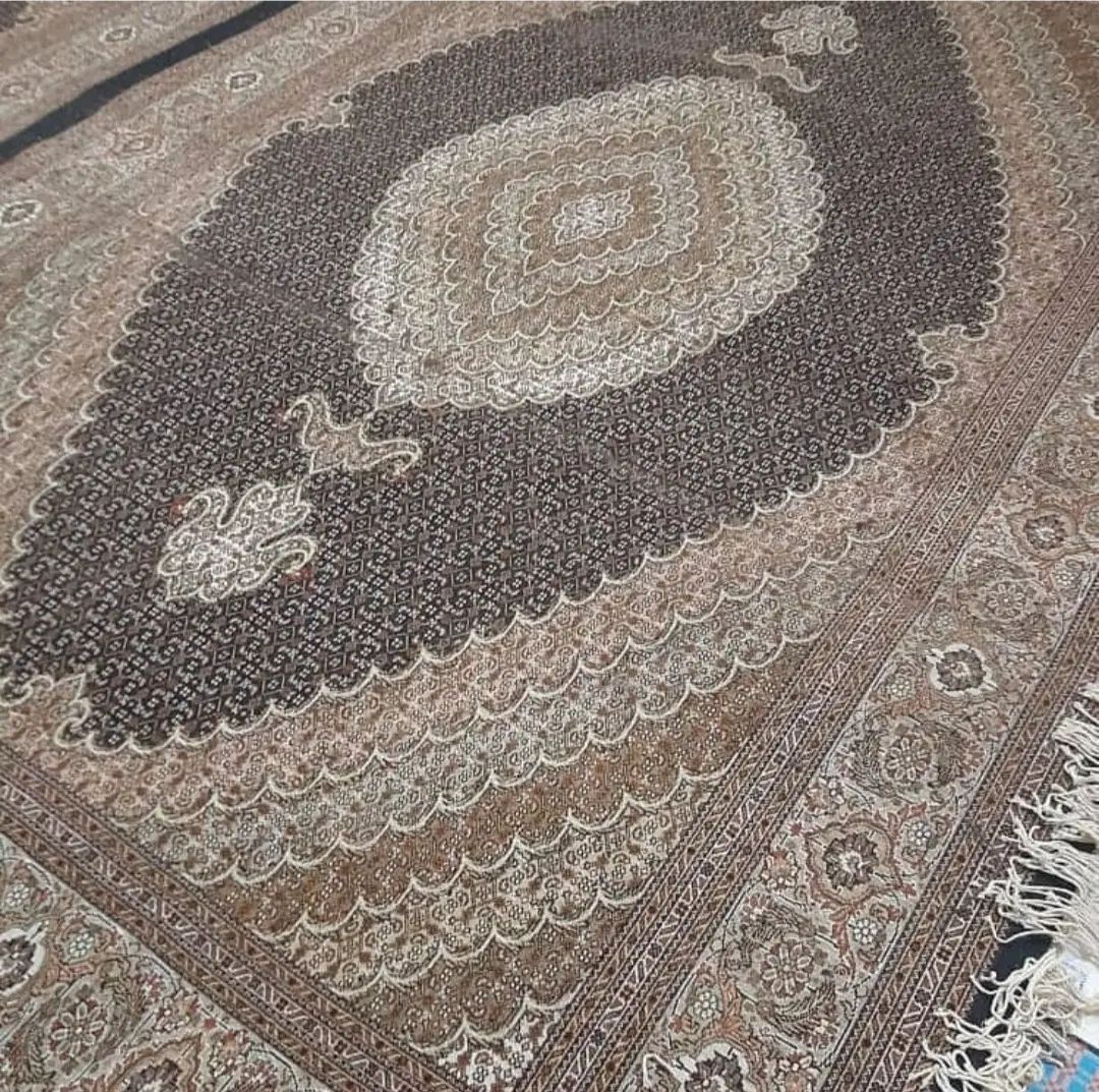 فرش دستی بافنده هستم جفت ۹متری زمینه سرمه ای|فرش|اردبیل, |دیوار