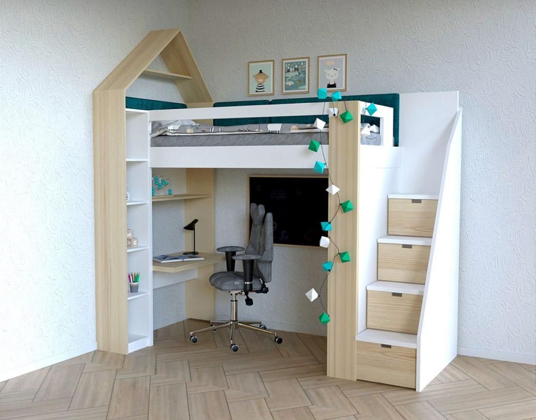 تخت دوطبقه ولی یکنفره ۳۴۵۶۷|تخت و سرویس خواب|برخوار, |دیوار