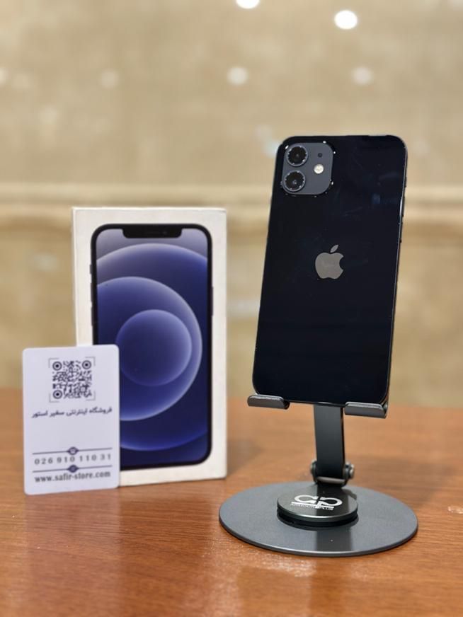 اپل iPhone 12 zaa black 128 گیگابایت مشکی ۲سیمکارت|موبایل|کرج, گوهردشت|دیوار