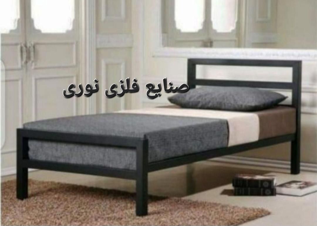 تخت یک نفره فلزی مدل لیندا(تختخواب ۱نفره)|تخت و سرویس خواب|مشهد, خواجه ربیع|دیوار