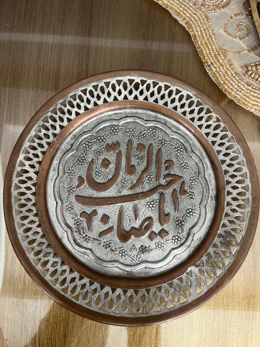 تابلو دیوار کوب مسی قدیمی|کلکسیون اشیاء عتیقه|اندیشه, |دیوار