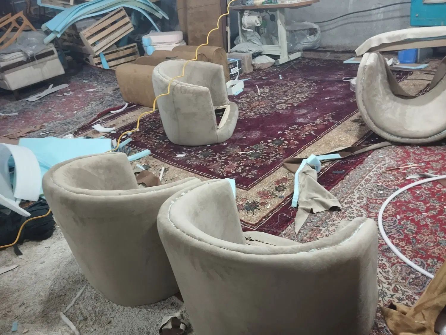 مبل راحتی رایان، با تسمه کشی فشرده،تولیدی انصاری|مبلمان خانگی و میز عسلی|یاسوج, |دیوار