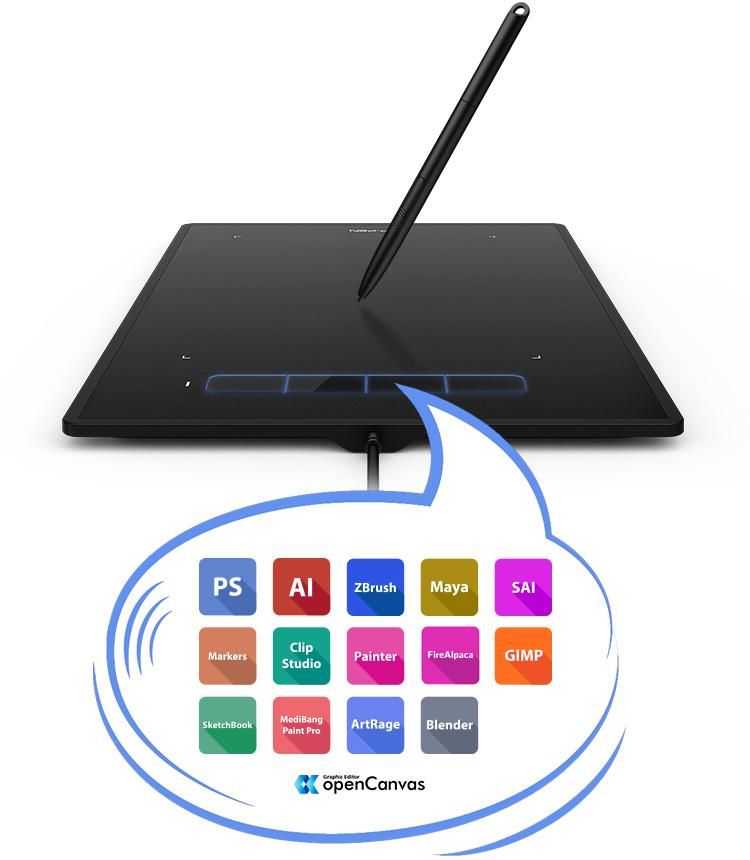 قلم نوری (تبلت گرافیک) XP-PEN Star G960S|قطعات و لوازم جانبی رایانه|لار, |دیوار