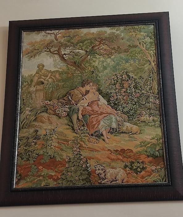 تابلو قدیمی ترمه|تابلو فرش|تبریز, |دیوار