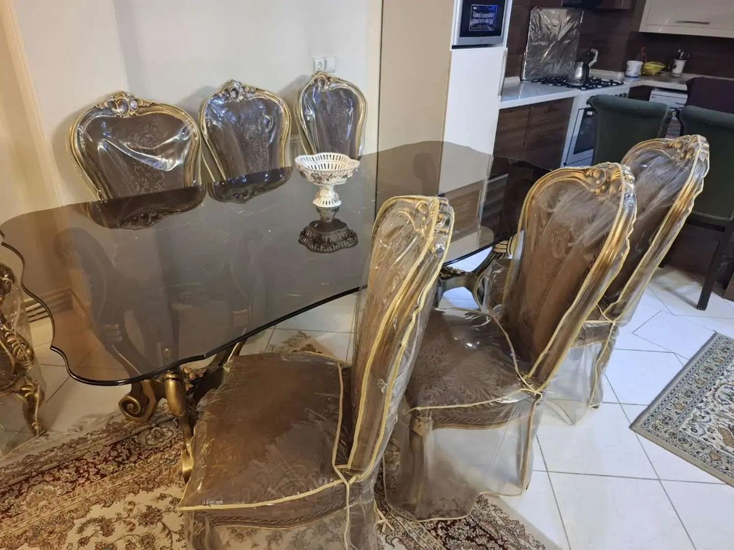 ست مبلمان استیل ۷ نفره و ناهار خوری ۸ نفره|مبلمان خانگی و میز عسلی|اصفهان, حسین‌آباد|دیوار