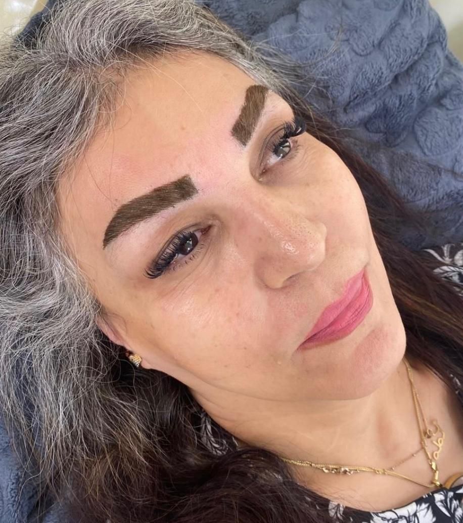 کاشت ابرو پوستیژ ابرو موقت مژه هیدن اکستنشن ابرو|خدمات آرایشگری و زیبایی|رشت, گلسار|دیوار