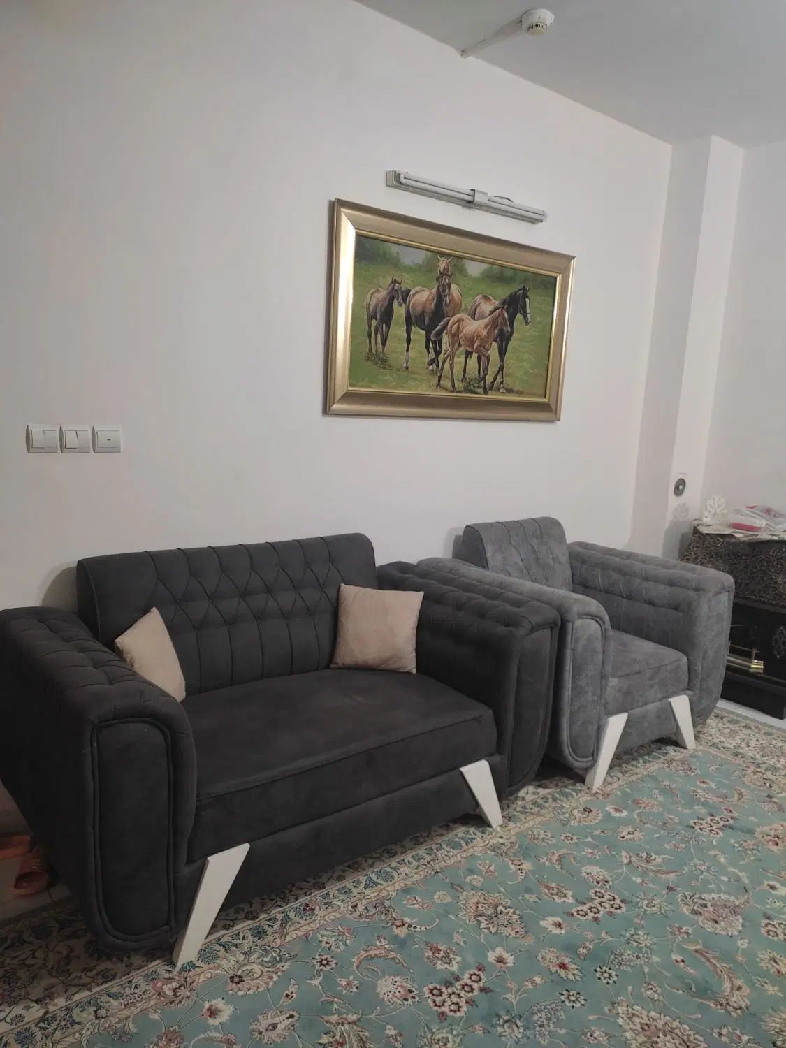 مبل چستر ۷ نفره کاملا نو بدون پارگی و شکستی|مبلمان خانگی و میز عسلی|مشهد, امیریه|دیوار