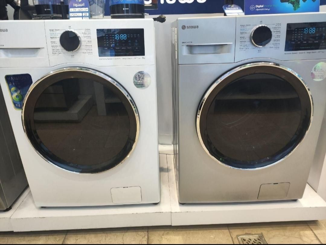 لباسشویی اسنوا ۸ کیلو A-81w زیر قیمت کل ایران|ماشین لباسشویی و خشک‌کن لباس|مشهد, استاد یوسفی (شهرک غرب)|دیوار