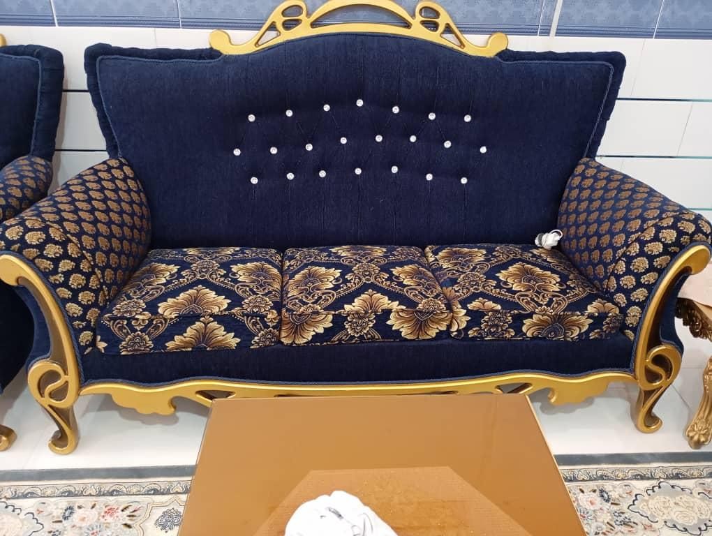مبل ۷ نفره چوبی|مبلمان خانگی و میز عسلی|صباشهر, |دیوار