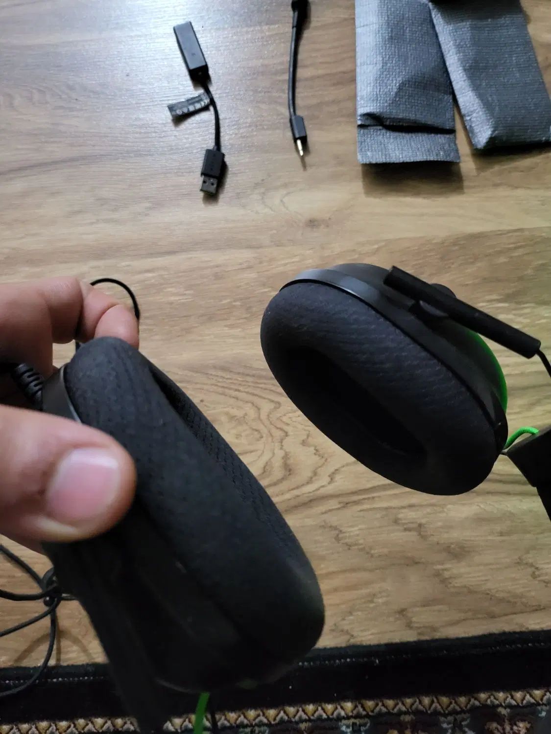 هدست گیمینگ razer بلک شارک ریزر  v2 + sound card|قطعات و لوازم جانبی رایانه|تهران, استخر|دیوار