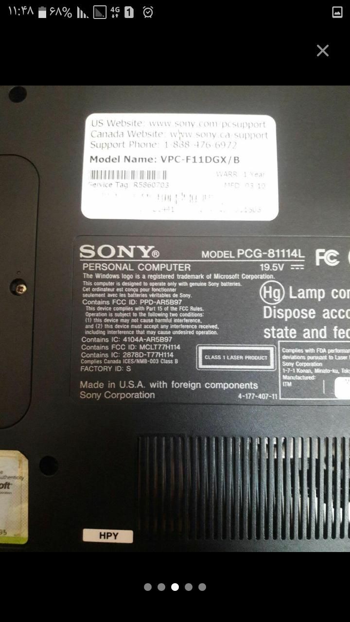 لپتاپ SONY i7 USA و ASUS i3|رایانه همراه|تهران, شمیران‌نو|دیوار