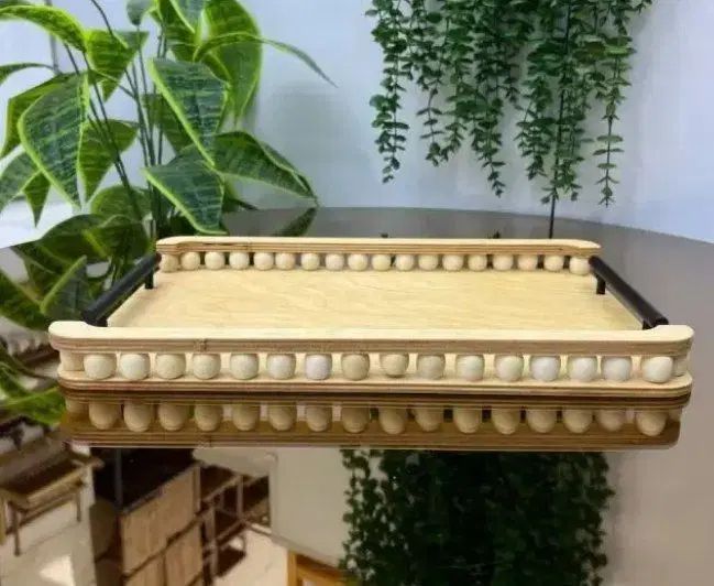 سینی دسته فلزی مهره ای مستطیل|ظروف سرو و پذیرایی|کرج, اتحاد|دیوار