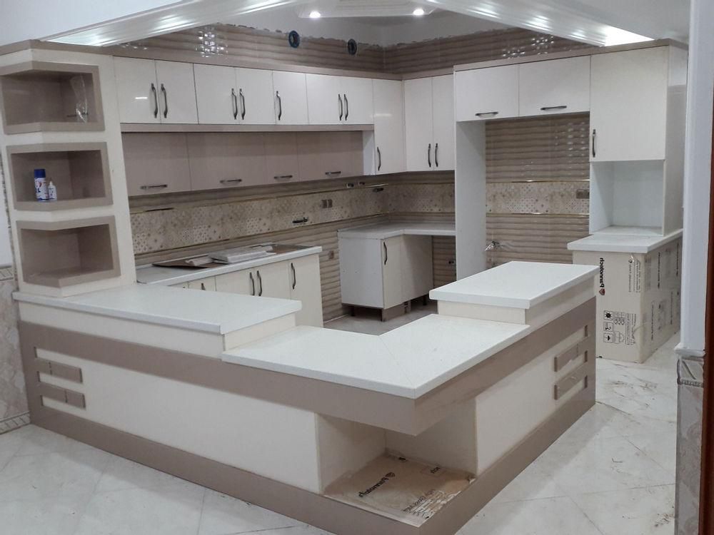 کابینت آشپزخانه رنگ طلایی(کد ۱۳۳۸)|مصالح و تجهیزات ساختمان|رشت, گیل|دیوار