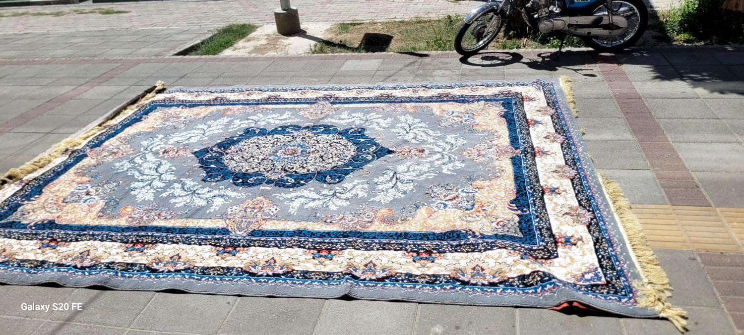 فرش ۱۲ متر طوسی مستعمل|فرش|گلبهار, شهر جدید گلبهار|دیوار