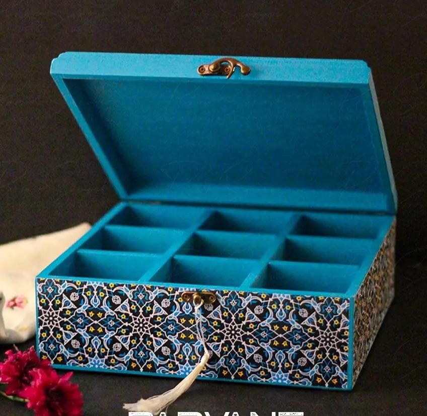 جعبه پذیرایی و تیبگ طرح کاشی|صنایع دستی و سایر لوازم تزئینی|تهران, حافظیه|دیوار
